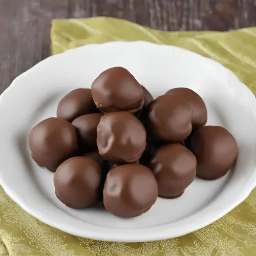 The peanut butter balls of the best chocolate ever!