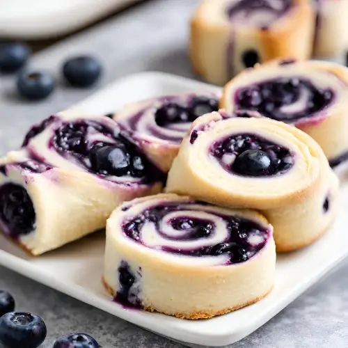 5-Ingredient Blueberry Cheesecake Rolls