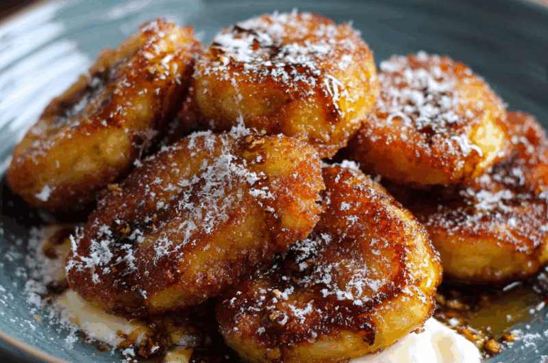 Skillet Banana Fritters