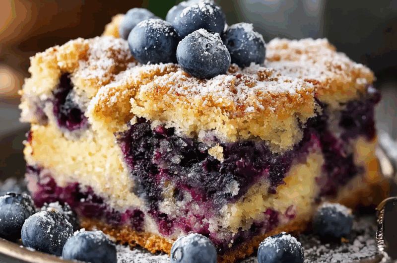 Classic Blueberry Buckle Cake