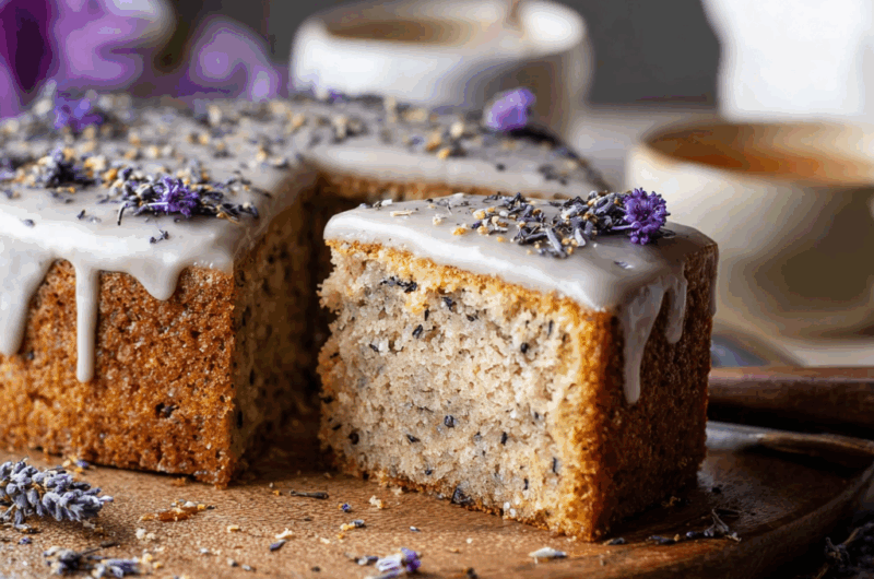 London Fog Cake (Earl Grey & Lavender Cake)