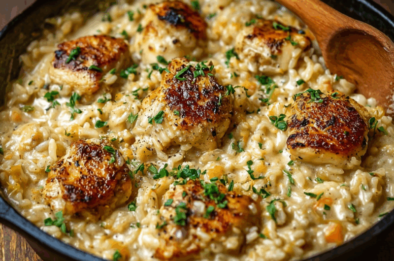 One-Pot Creamy Chicken and Rice