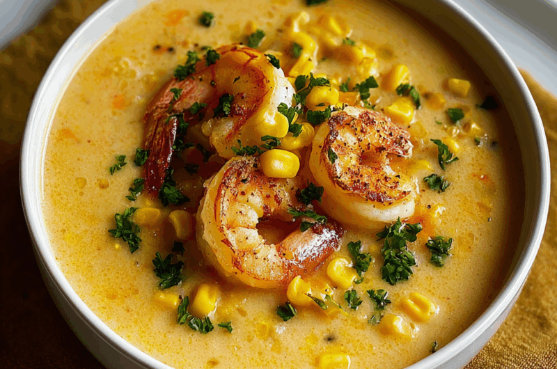 New Orleans Shrimp and Corn Bisque: Rich, Creamy, and Full of Cajun Flavor